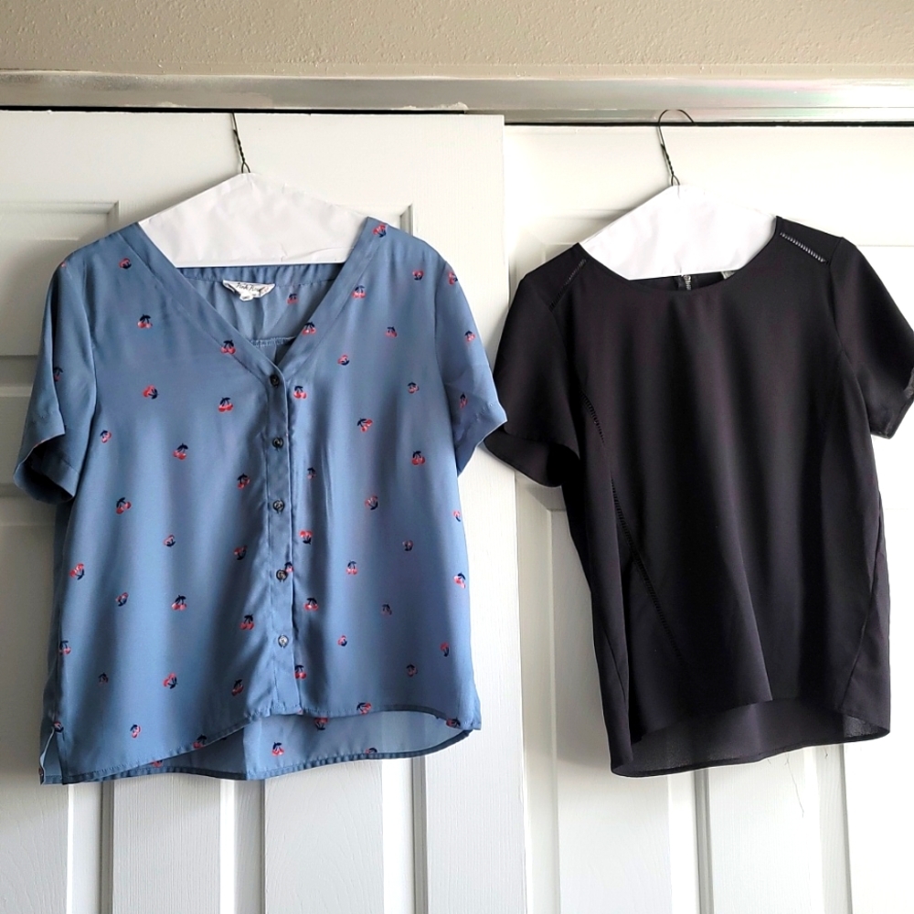 Set of 2 blouses by Pink Rose and Paper Crane in M